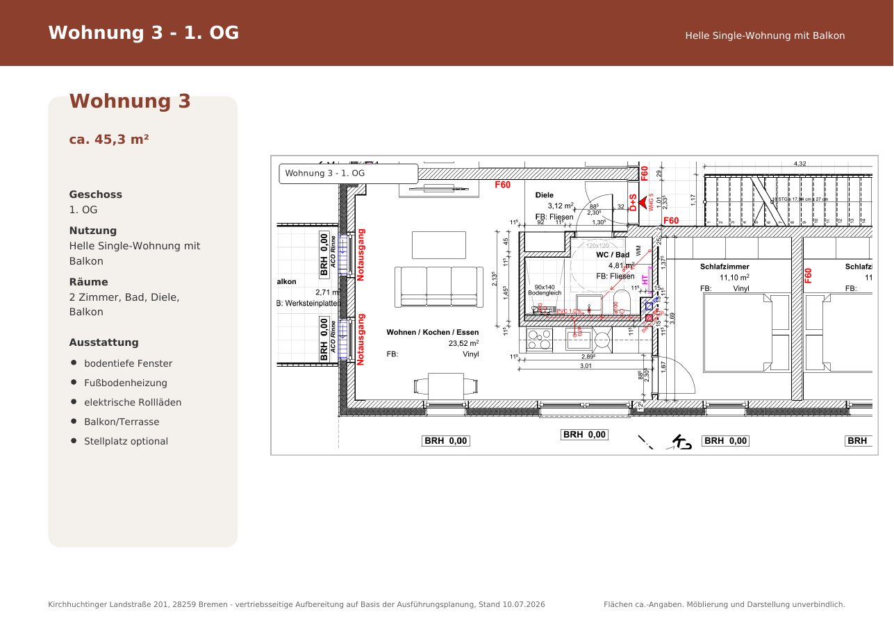 Grundriss Wohnung 3