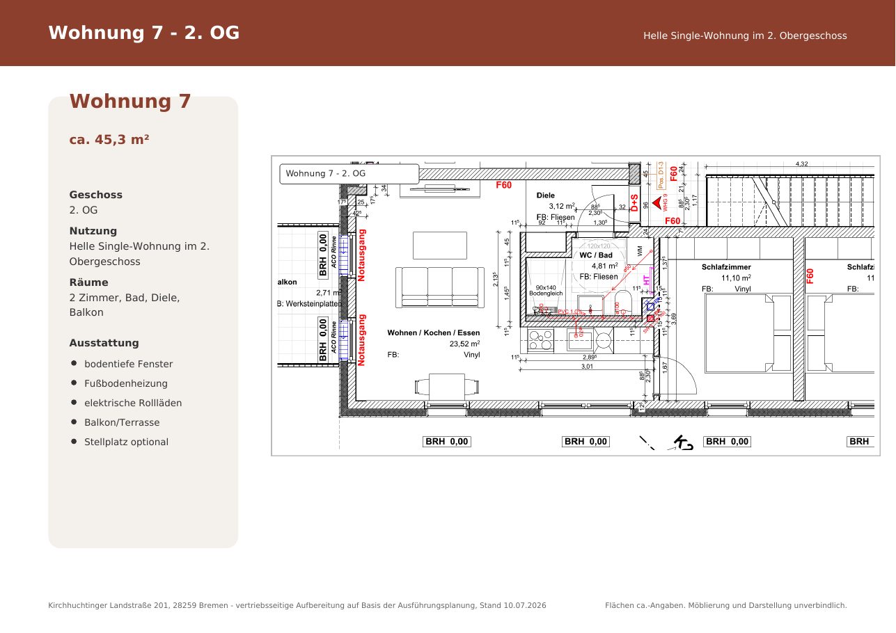 Grundriss Wohnung 7