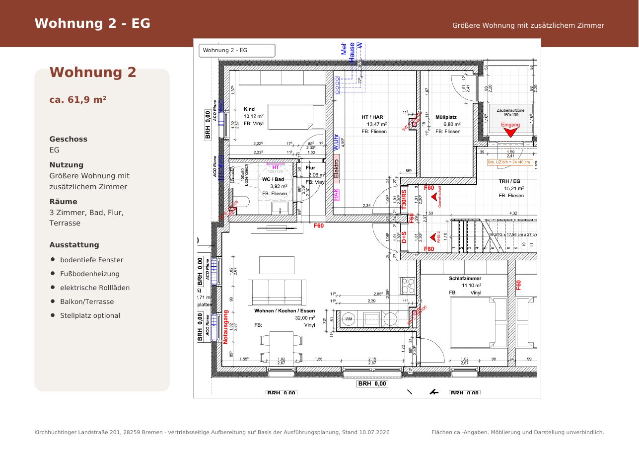 Grundriss Wohnung 2
